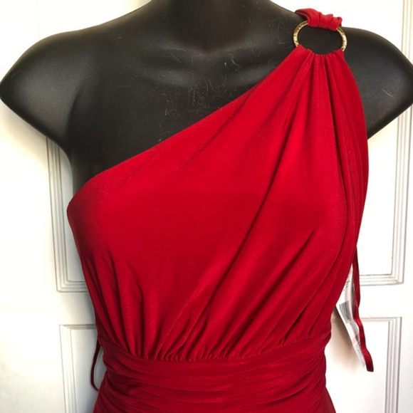 nine west red dress